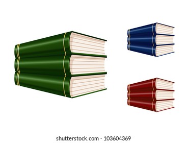 Set of books of various color