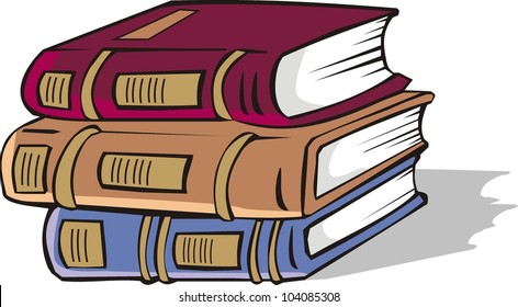 Set of books of various color
