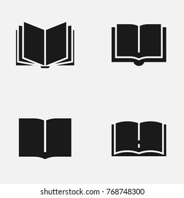 Set of books vector   icons.