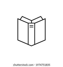 set of book-shaped line icons. with a simple design and quality.
