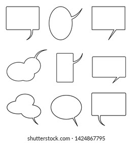Set of Boom speech bubble