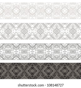 Set of borders with ornament. Interesting solutions for your design