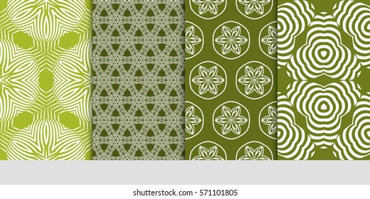 set of borders with repeating line texture. vector illustration. Seamless lace floral patterns. for design, banners, invitations, fabrics. Ethnic ornament