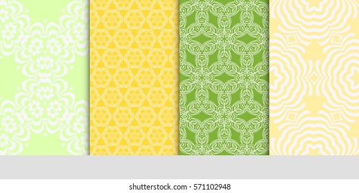 set of borders with repeating line texture. vector illustration. Seamless lace floral patterns. for design, banners, invitations, fabrics. Ethnic ornament