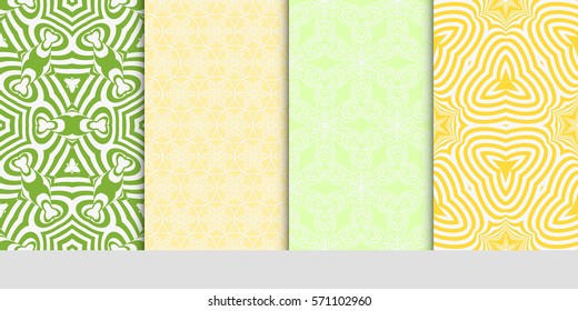 set of borders with repeating line texture. vector illustration. Seamless lace floral patterns. for design, banners, invitations, fabrics. Ethnic ornament