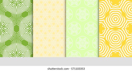 set of borders with repeating line texture. vector illustration. Seamless lace floral patterns. for design, banners, invitations, fabrics. Ethnic ornament