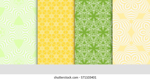 set of borders with repeating line texture. vector illustration. Seamless lace floral patterns. for design, banners, invitations, fabrics. Ethnic ornament
