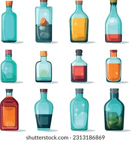 Set of bottles in a minimalistic composition, showcasing their sleek design and versatility. Emphasize the concept of sustainability and eco-friendliness, with soft lighting and minimalistic props.