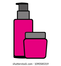 set bottles products beautiful