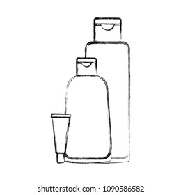 set bottles products beautiful