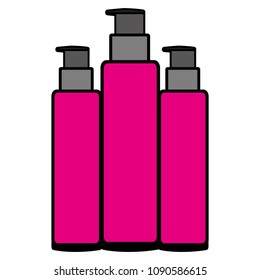 set bottles products beautiful