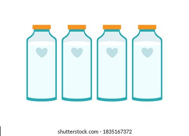 set of bottles vector design illustration