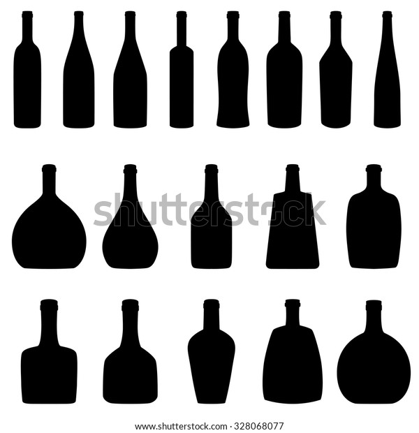 Set Bottles Vector Illustration Stock Vector Royalty Free 328068077 Shutterstock 6175