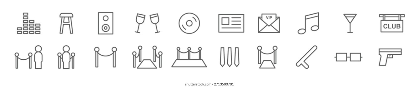 conjunto de Ilustración vectorial de gorila
