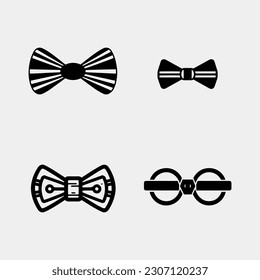 set of Bow tie icon. Vector illustration. Isolated