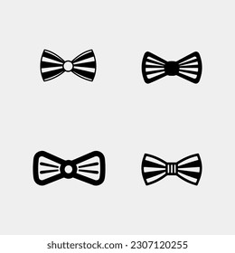 set of Bow tie icon. Vector illustration. Isolated