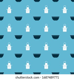 Coloque el protector de Bowl y cocina en un patrón ininterrumpido. Vector