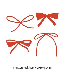 con arcos de estilo plano. arcos para la decoración. ilustración vectorial aislada en fondo blanco. 
