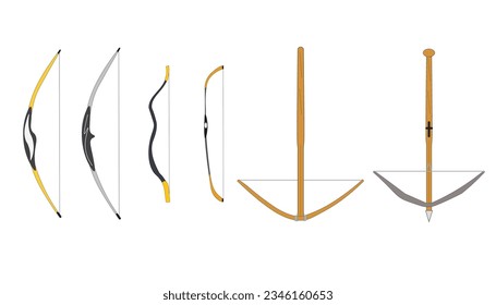 conjunto de arcos. Fondo blanco