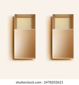 set of boxes with empty frame