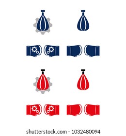 A set of boxing icons