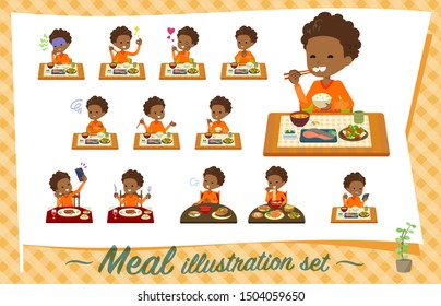 A set of boy about meals.Japanese and Chinese cuisine, Western style dishes and so on.It's vector art so it's easy to edit.
