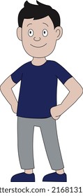 Set of Boy character design.