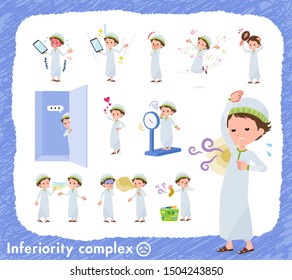 A set of boy on inferiority complex.There are actions suffering from smell and appearance.It's vector art so it's easy to edit.
