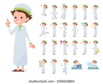 A set of boy with who express various emotions.It's vector art so it's easy to edit.