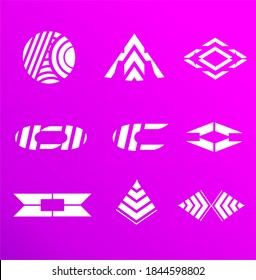 Set von Design-Ideen für Markenlogo 