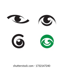 Set Branding Identity Corporate Eye Care vector logo design