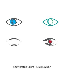 Set Branding Identity Corporate Eye Care vector logo design