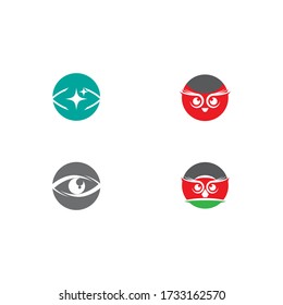 Set Branding Identity Corporate Eye Care vector logo design