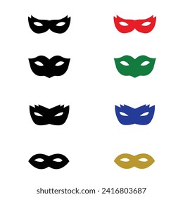set of brazil vector mask collection