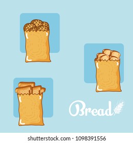 set of bread icons