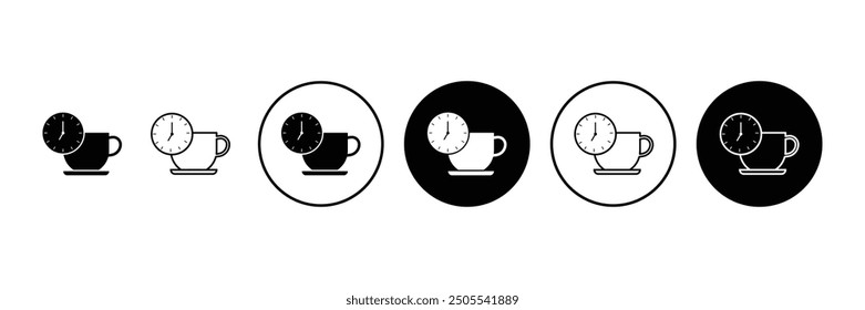 Set of Break icon vector illustration.