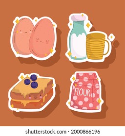 diseño de dibujos animados para el desayuno