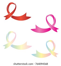 set of breast cancer awareness  on white background.