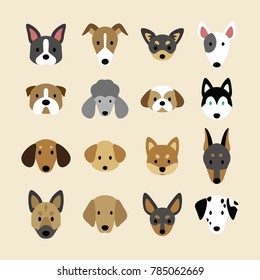 Set of breeds of dog