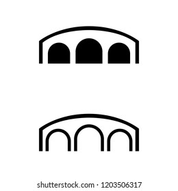 a set of bridge icons