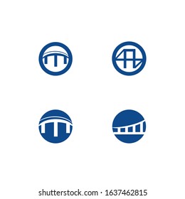 Set Bridge Logo Template vector icon illustration design