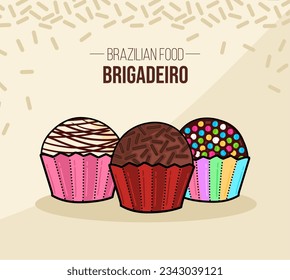 Set of Brigadeiro Brasil - Brazil - Brazilian chocolate food