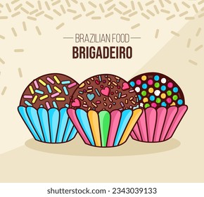 Set of Brigadeiro Brasil - Brazil - Brazilian chocolate food