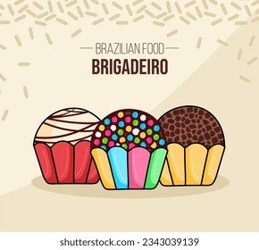 Set of Brigadeiro Brasil - Brazil - Brazilian chocolate food