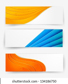 Set of bright banners. Vector illustration