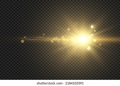 Conjunto de brillantes y hermosas estrellas. Efecto luminoso Estrella brillante. Hermosa luz para la ilustración. Estrella de Navidad. Las chispas blancas brillan con una luz especial.