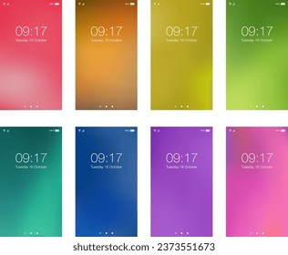 Set bright color abstract