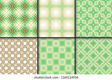 Set of Bright and Colorful Backgrounds or Digital Papers. Backdrop. Vector illustration. For design, wallpaper, fashion, print. seamless pattern with abstract geometric style.