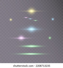 Set of bright gold stars with highlights. vector png	