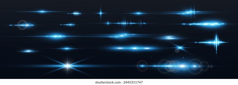 Set of bright light rays.Brigh light on the background.	

